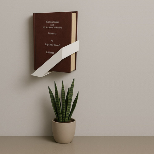شلف دیواری مدل کتابخانه بسته 2 عددی