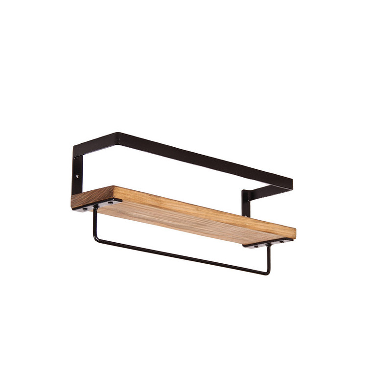 شلف دیواری چوب و فلز