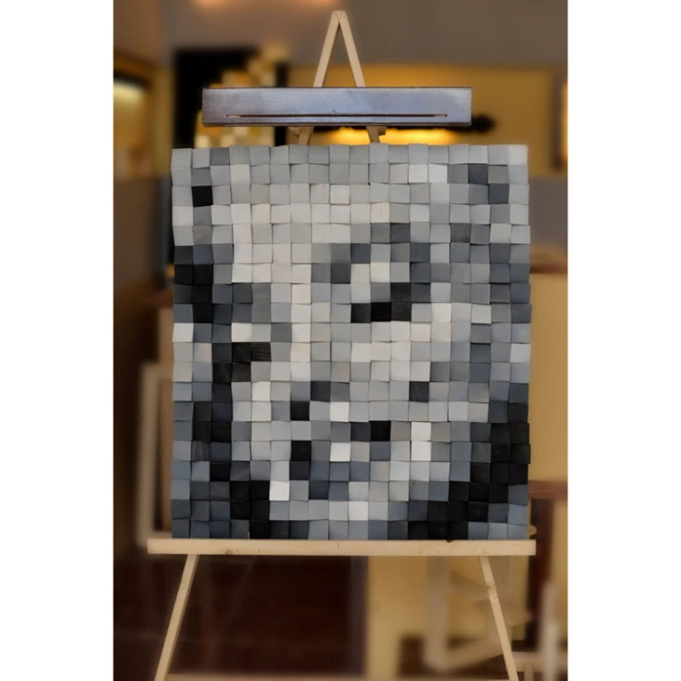 تابلو پیکسلی چوبی