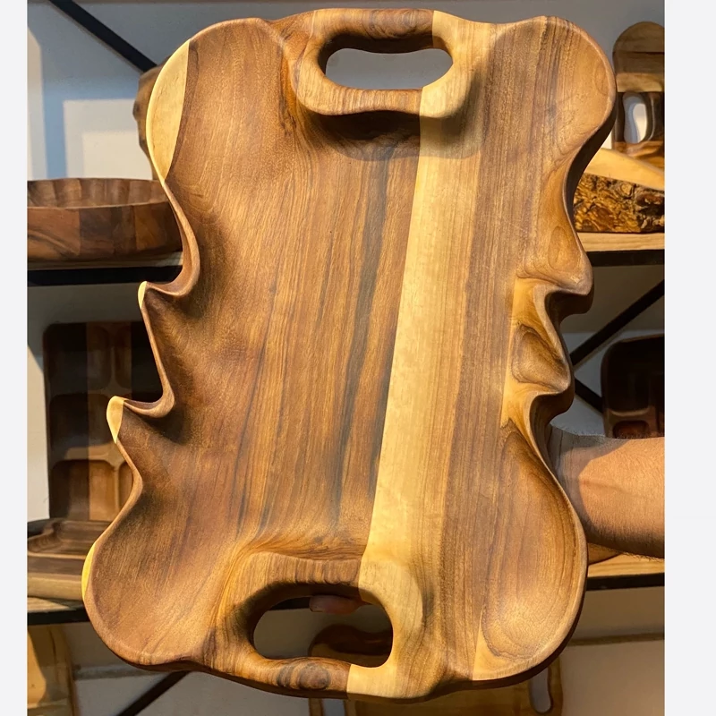 سینی چوبی دفرمه هاما چوب | کد C230