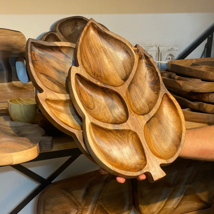 اردو خوری چوبی طرح برگ