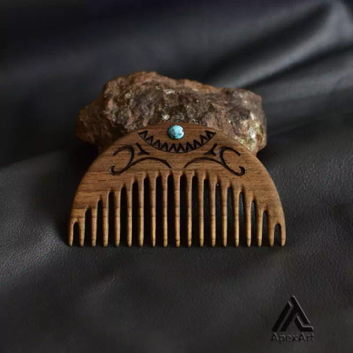 شانه چوبی طرح کمند