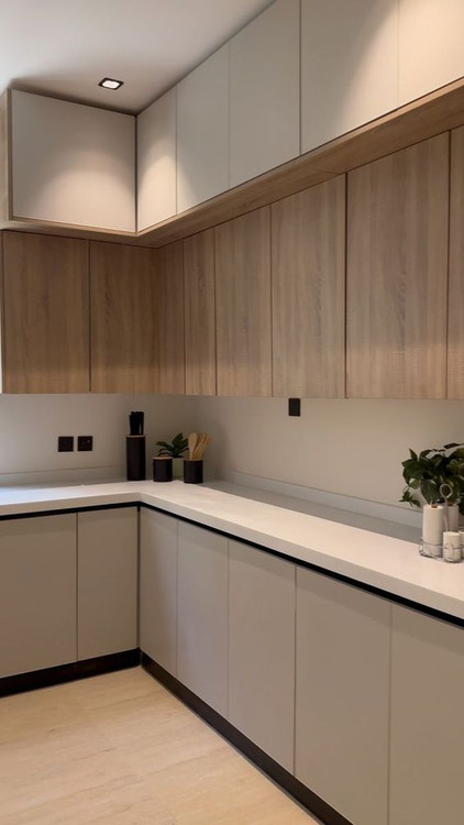 کابینت دو پله دو رنگ