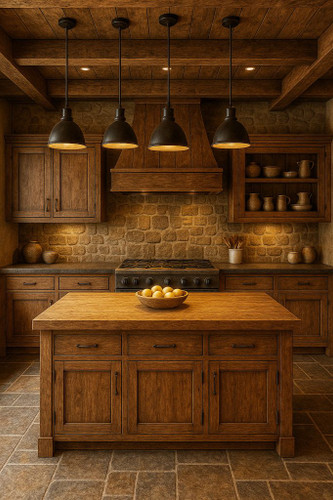 کابینت چوب طبیعی