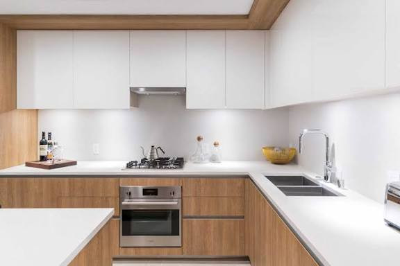 کابینت دو رنگ سفید چوب