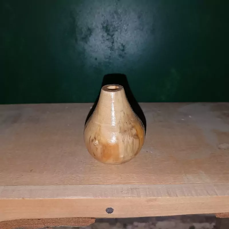 گلدان چوبی مینیاتوری خراطی شده 3